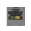 MR-964604 (8P8C) RJ45, Shielded, Keyed, Top Entry PCB Jack