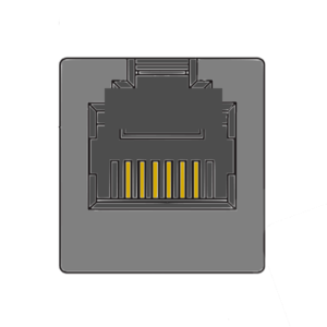MR-964613 (6P6C) RJ12, 6 Position, Shielded, Flat Pin, Top Entry Modular Jack
