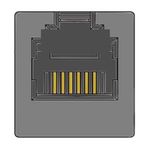 MR-964613 (6P6C) RJ12, 6 Position, Shielded, Flat Pin, Top Entry Modular Jack