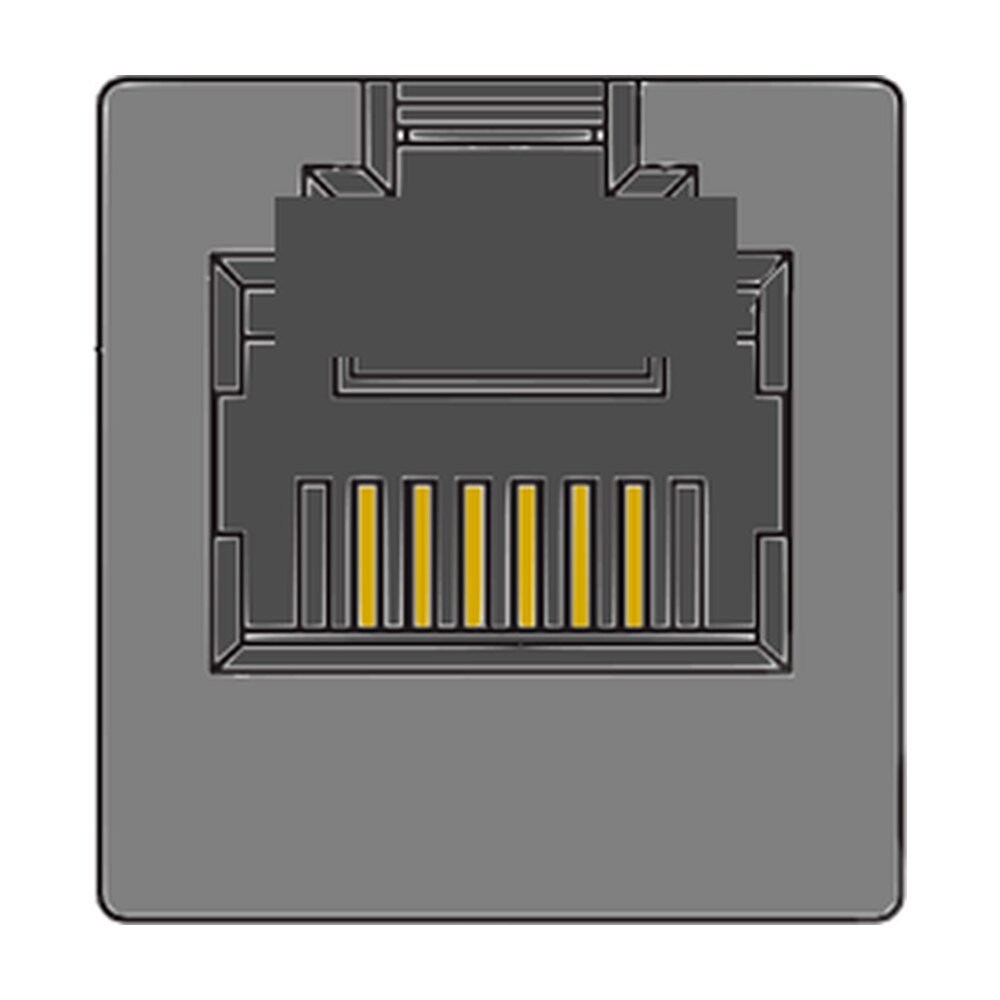 MR-964613 (6P6C) RJ12, 6 Position, Shielded, Flat Pin, Top Entry Modular Jack