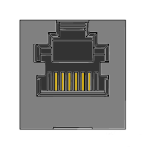 MR-964615 (6P6C) RJ12, Shielded, Flat Pin, Top Entry Modular Telephone Jack, PCB Mount