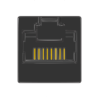 MR-964616, (8P8C) RJ45, Non-Shielded, Flat Pin, Top Entry, Modular Telephone Jack, PCB Jack Available Keyed or Non-Keyed