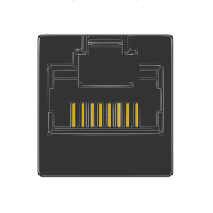 MR-964616, (8P8C) RJ45, Non-Shielded, Flat Pin, Top Entry, Modular Telephone Jack, PCB Jack Available Keyed or Non-Keyed