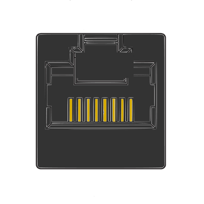 MR-964616, (8P8C) RJ45, Non-Shielded, Flat Pin, Top Entry, Modular Telephone Jack, PCB Jack Available Keyed or Non-Keyed