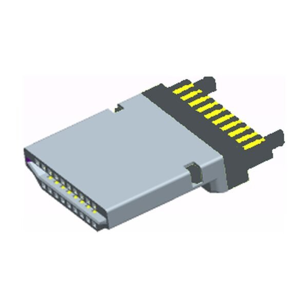 MR-A121903-C-XX-T HDMI Plug, 19 Pin