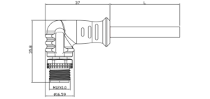M12 Right Angle Industrial Patch Cord