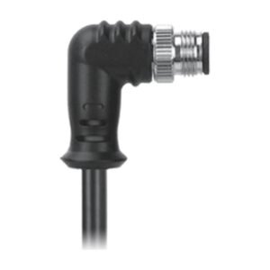 New M12, Male Right Angle to Pigtail Patch Cord
