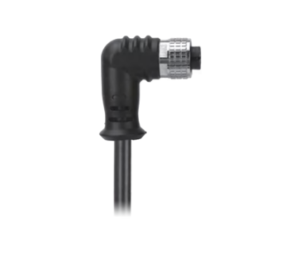New M12 4 Pin Female Right Angle to Open End Cord set
