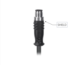 M12, A-Coded Male Straight Connector to Unterminated Shielded Pigtail Cable, Available Pins 3, 4, 5, 8, 12, 17  MR-YL-121004