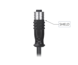 M12, Straight Female Connector, A-Coded to Unterminated Pigtail Cable, Available Pins  3, 4, 5, 8, 12, 17 MR-YL121006