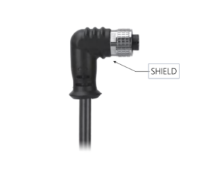 M12, A-Coded Female Right Angle Shielded to Unterminated Pigtail CableAvailable Pins  3, 4, 5, 8, 12, 17, MR-YL121007