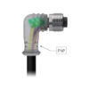 M12 Female 4 Pin with PNP LED display molded to Pigtail cable MR-YL121009