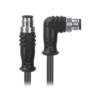 M12, A-Coded Male Straight Connector to Male Right Angle Connector Cable, Available Pins 3, 4, 5, 8, 12, 17 MR-YL121061