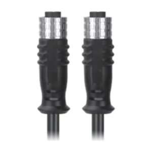 M12, A-Coded Female Straight Connector to Female Straight Connector Molded Cable Available Pins 3, 4, 5, 8, 12, 17, MR-YL121067