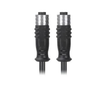 M12, A-Coded Female Straight Connector to Female Straight Connector Molded  Cable Available Pins 3, 4, 5, 8, 12, 17, MR-YL121067