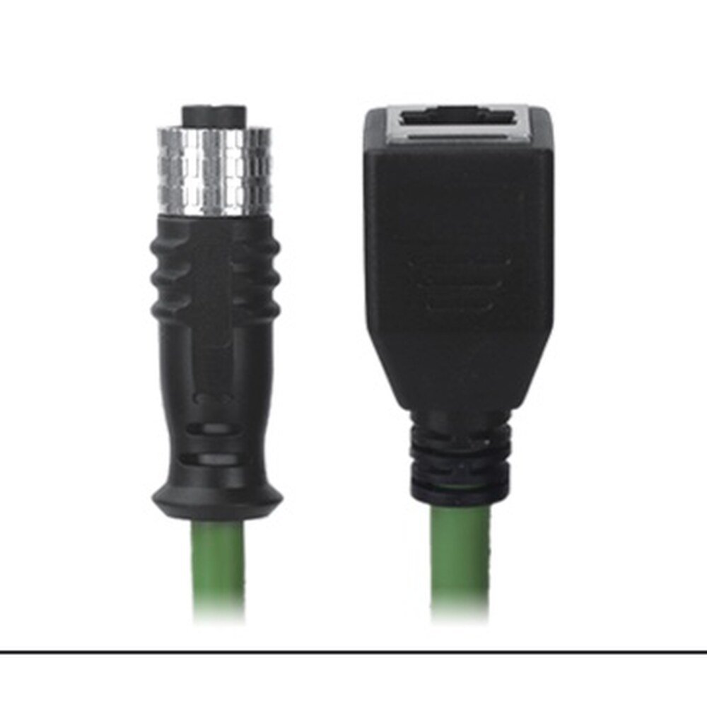 M12 Female to RJ45 Female Cable, M12, 4 Pin D-Coded, Foil Shield, IP67/IP68, MR-YL1245017
