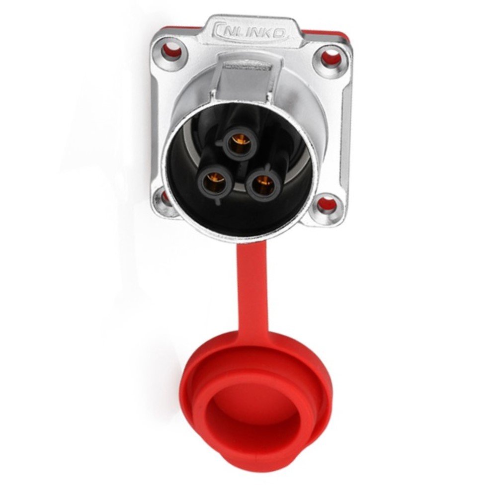 LP-24-J03SX-01-001, 3-Pin Female Panel Mount Waterproof Connector
