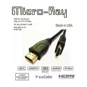 HDMI Cable, 28AWG Pure Copper Conductors, Triple Shielded