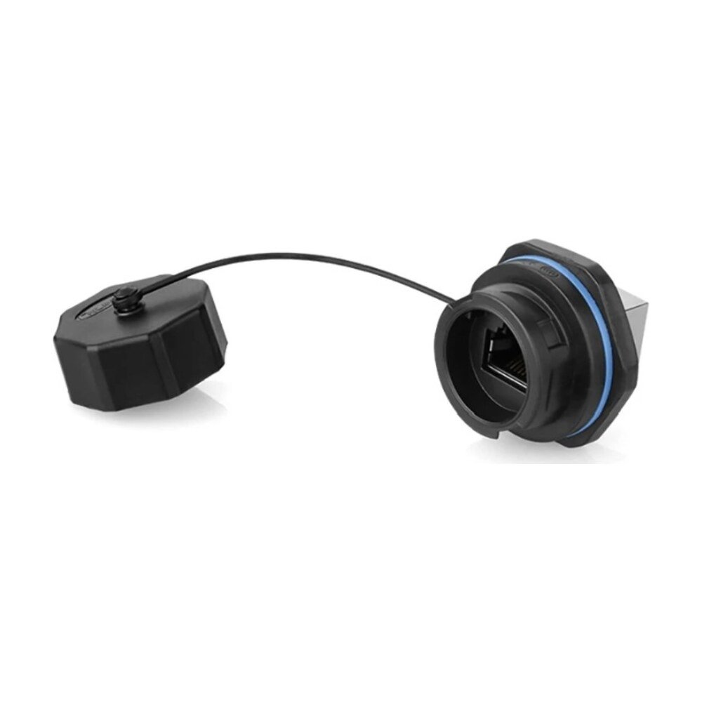 New Circular Panel Mount RJ45 Connector with Dual Ethernet Ports