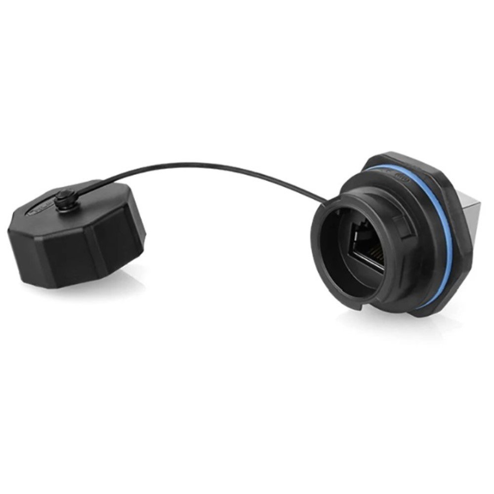 New Circular Panel Mount RJ45 Connector with Dual Ethernet Ports