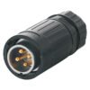 YA-20-C04PE-03-001, 4-Pin Male Cable Mount Waterproof Connector