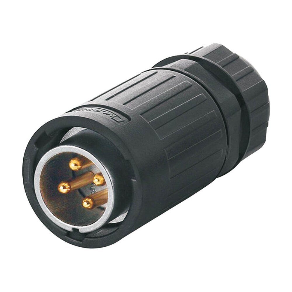 YA-20-C04PE-01-001, 4-Pin Male Cable Mount Waterproof Connector