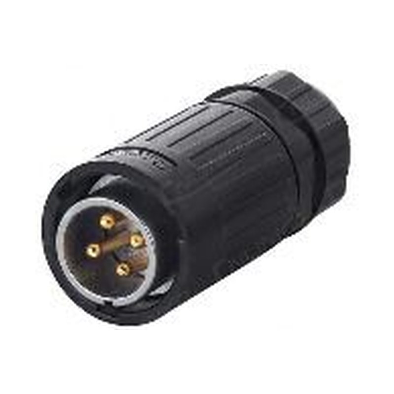 YA-20-C04PE-03-001, 4-Pin Male Cable Mount Waterproof Connector