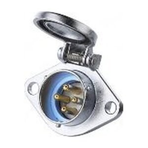 YA-20-C04SX-03-201, 4-Pin Male Panel Mount Waterproof Connector