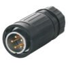 YA-20-C05PE-03-001, 5-Pin Male Cable Mount Waterproof Connector