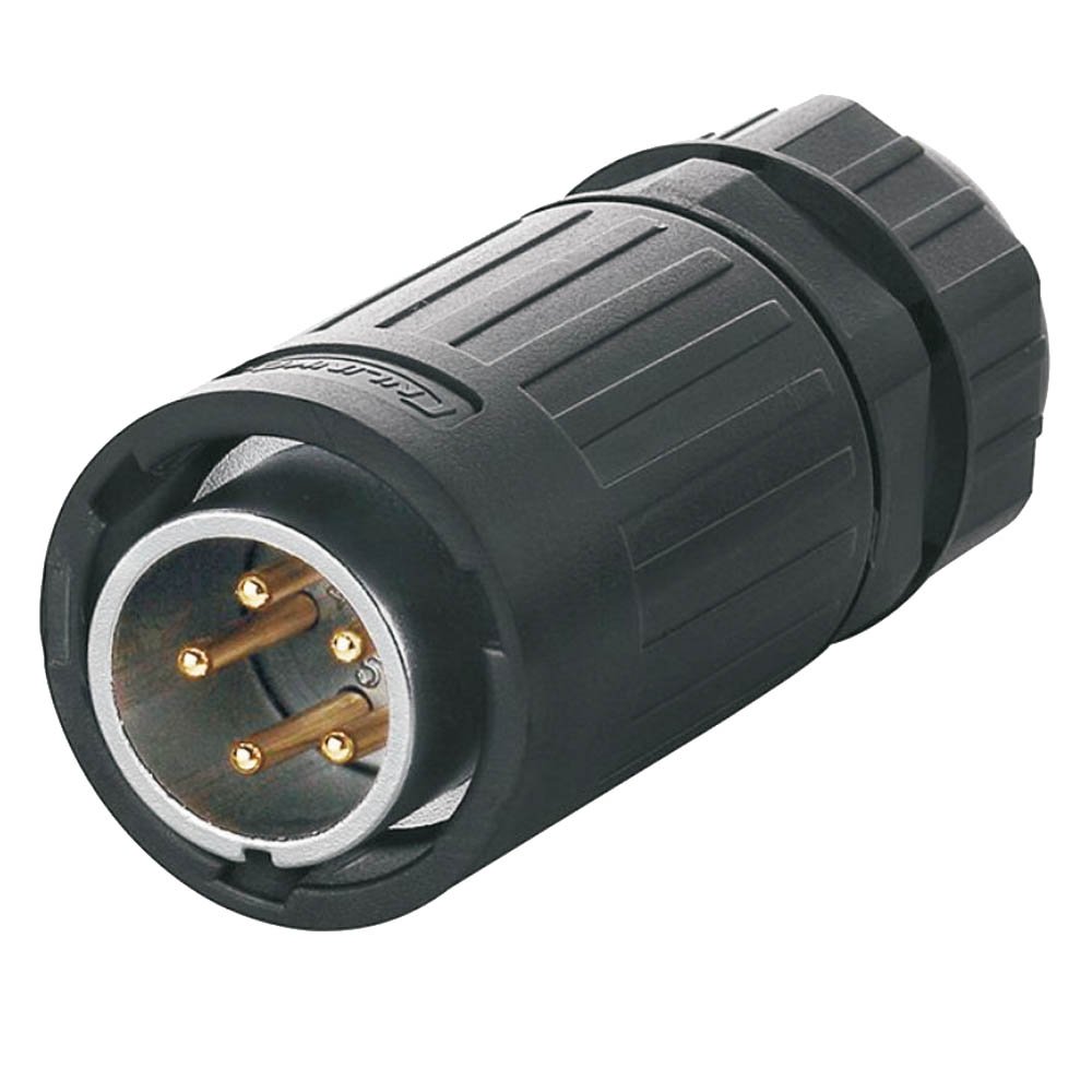 YA-20-C05PE-03-001, 5-Pin Male Cable Mount Waterproof Connector