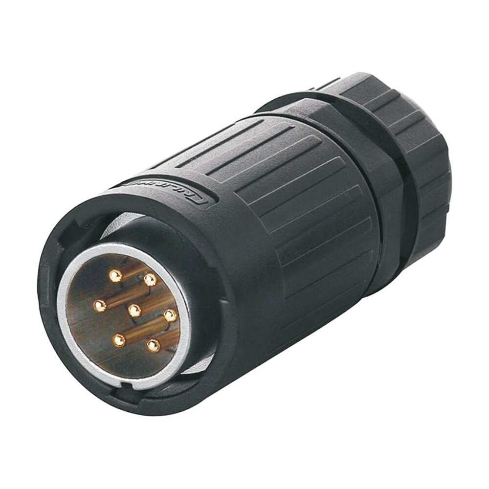 YA-20-C07PE-01-001, 7-Pin Male Cable Mount Waterproof Connector