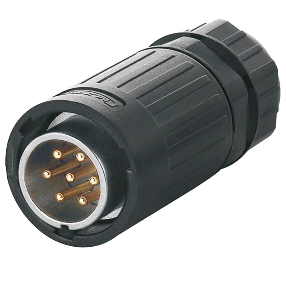 YA-20-C07PE-03-001, 7-Pin Male Cable Mount Waterproof Connector