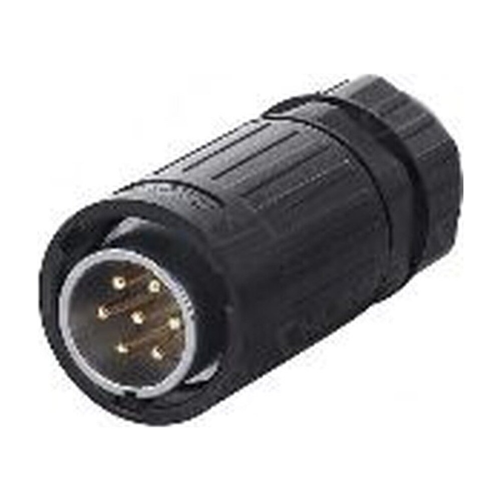 YA-20-C07PE-01-001, 7-Pin Male Cable Mount Waterproof Connector