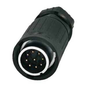 YA-20-C09PE-01-001, 9-Pin Male Cable Mount Waterproof Connector