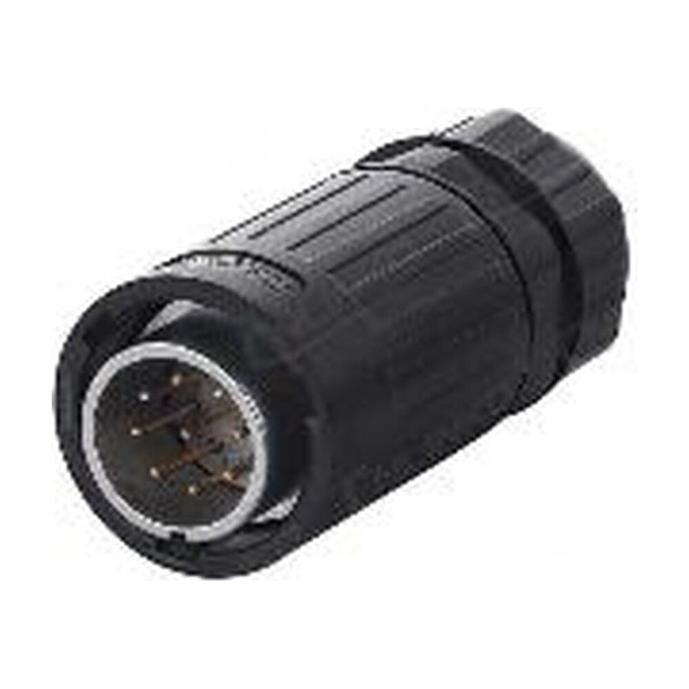 YA-20-C09PE-01-001, 9-Pin Male Cable Mount Waterproof Connector