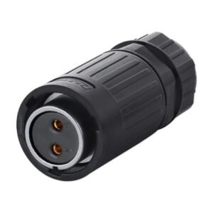 YA-20-J02PE-01-001, 2-Pin Female Cable Mount Waterproof Connector
