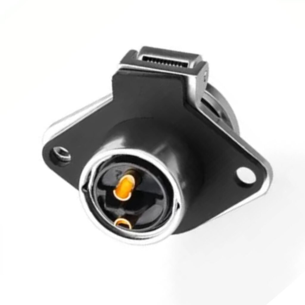 YA-20-J02SX-03-201, 2-Pin Female Panel Mount Waterproof Connector