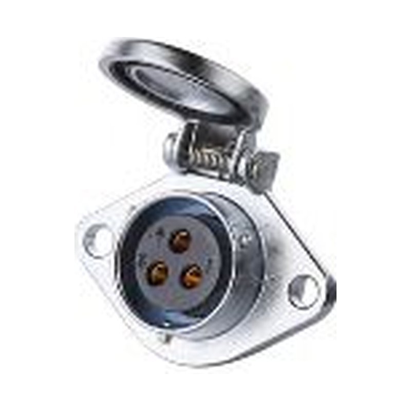 YA-20-J03SX-01-001, 3-Pin Female Panel Mount Waterproof Connector