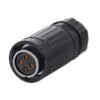 YA-20-J04PE-03-001, 4-Pin Female Cable Mount Waterproof Connector