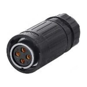 YA-20-J04PE-01-001, 4-Pin Female Cable Mount Waterproof Connector
