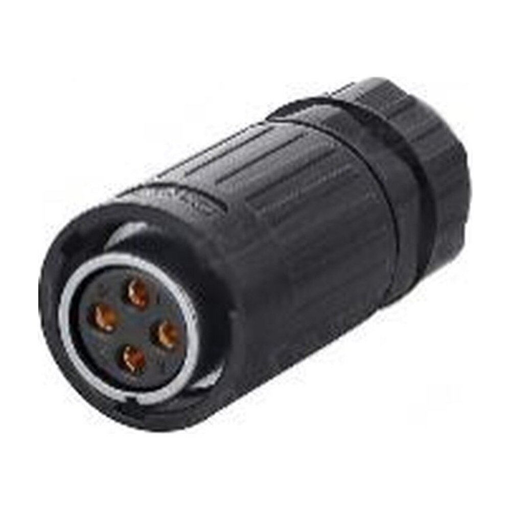 YA-20-J04PE-01-001, 4-Pin Female Cable Mount Waterproof Connector