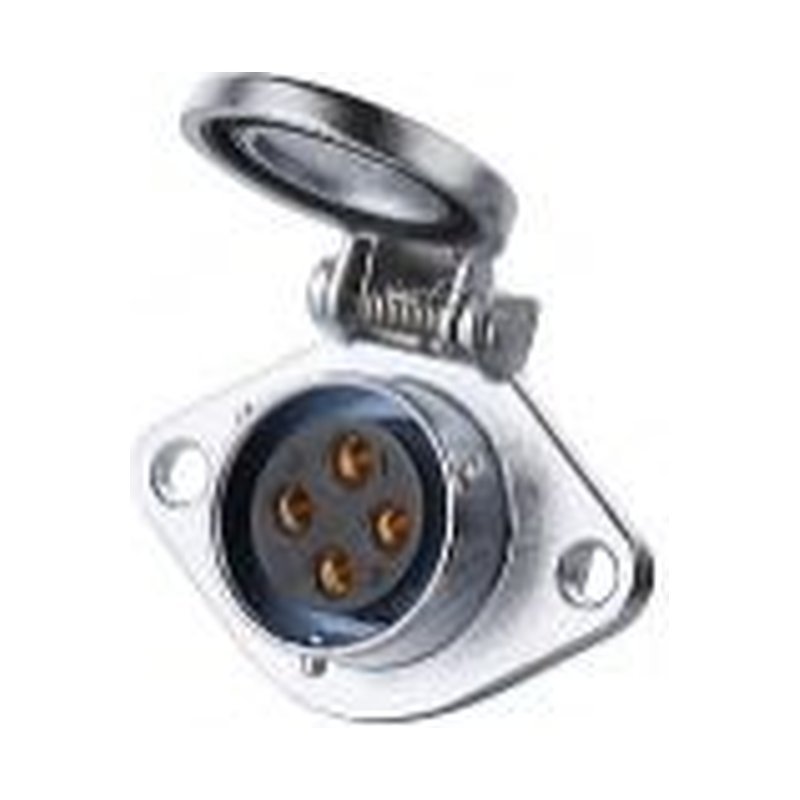 YA-20-J04SX-01-001, 4-Pin Female Panel Mount Waterproof Connector