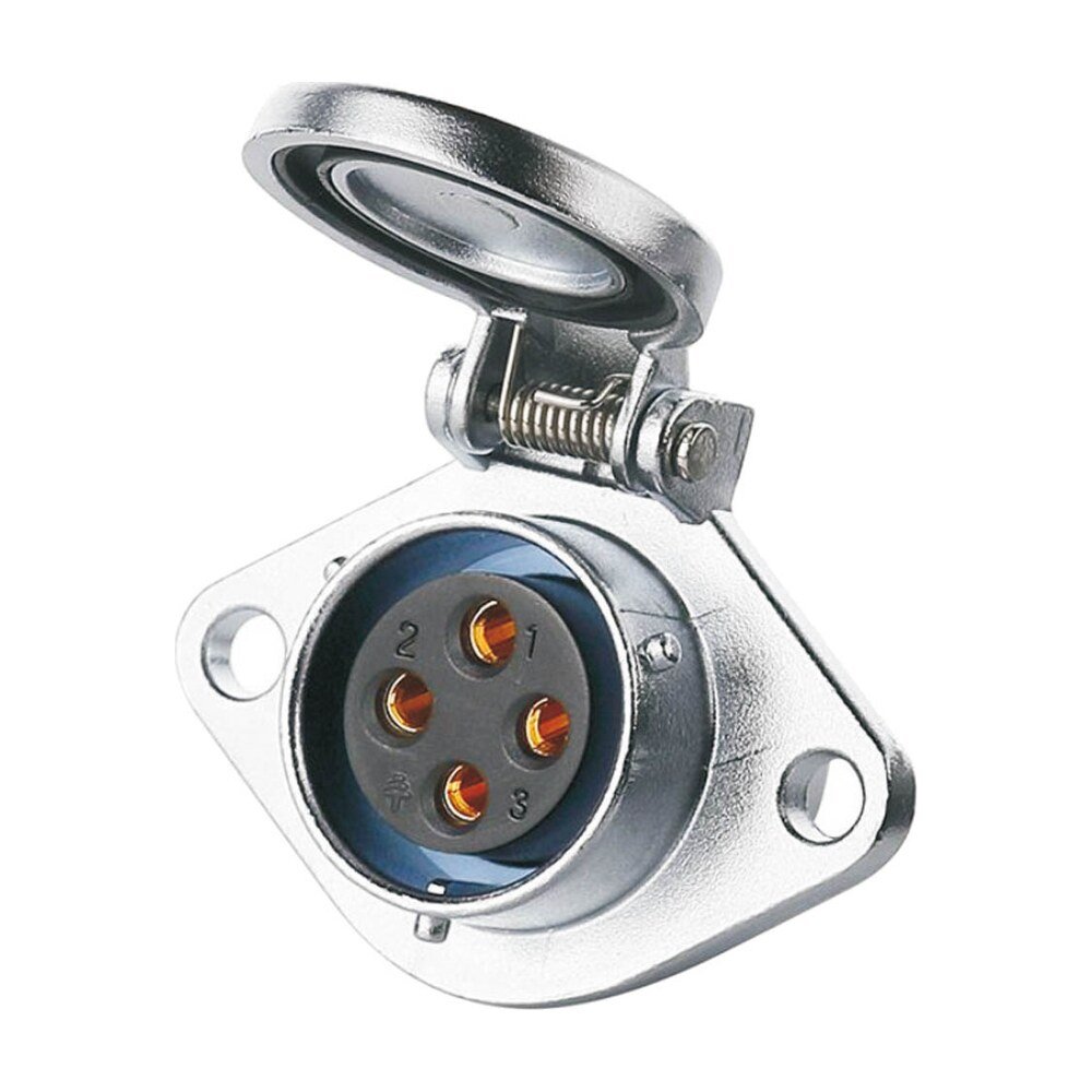 YA-20-J04SX-03-201, 4-Pin Female Panel Mount Waterproof Connector