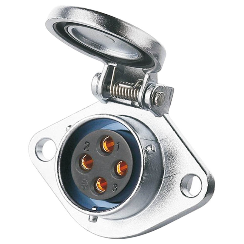 YA-20-J04SX-01-001, 4-Pin Female Panel Mount Waterproof Connector