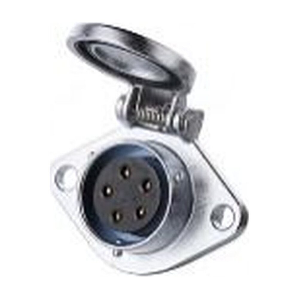 YA-20-J05SX-03-201, 5-Pin Female Panel Mount Waterproof Connector