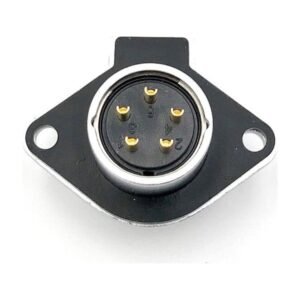 YA-20-J05SX-03-201, 5-Pin Female Panel Mount Waterproof Connector