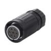 YA-20-J07PE-03-001, 7-Pin Female Cable Mount Waterproof Connector