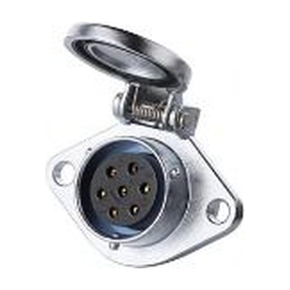 YA-20-J07SX-03-201, 7-Pin Female Panel Mount Waterproof Connector