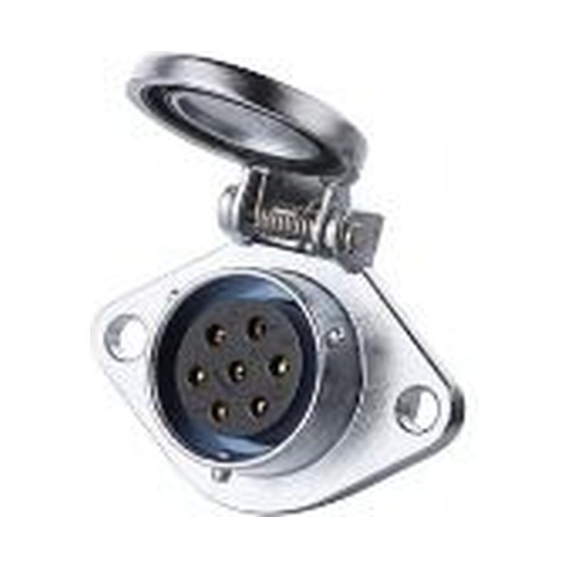 YA-20-J07SX-01-001, 7-Pin Female Panel Mount Waterproof Connector