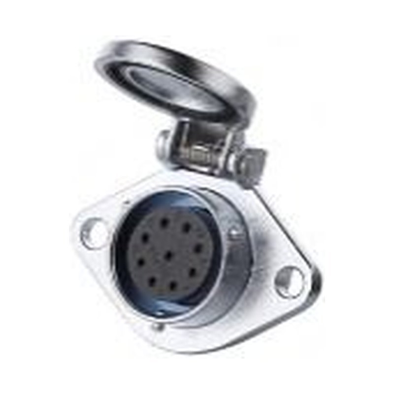 YA-20-J09SX-01-001, 9-Pin Female Panel Mount Waterproof Connector